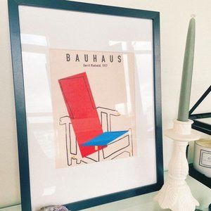 Black Framed Bauhaus Print Wall Art